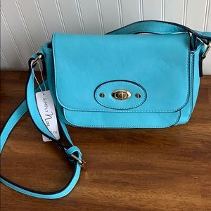 NWT Simply Noelle teal blue purse